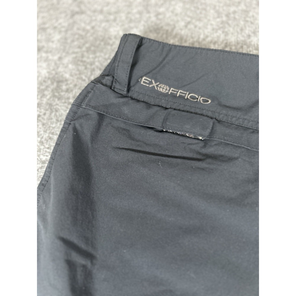 ExOfficio Pants Mens 42x32 Black Nylon Blend Hiking Pocket Travel Outdoor‎ - Picture 8 of 10